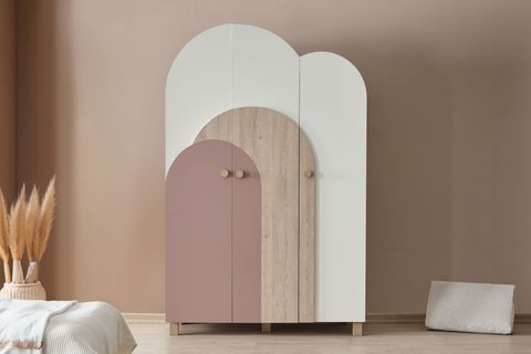 PETİTE GARDIROP, PEMBE, 3 KAPAKLI