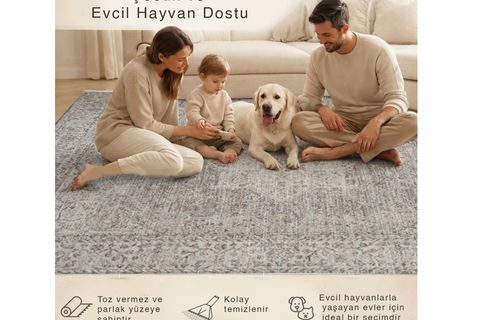 PERUS ANTİBAKTERİYEL DOKUMA HALI, BEJ 10204 160X230 CM