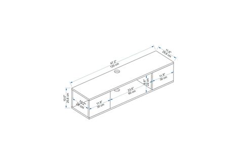 ARNETTİ KATE TV SEHPASI, ATLANTİK ÇAM ANTRASİT