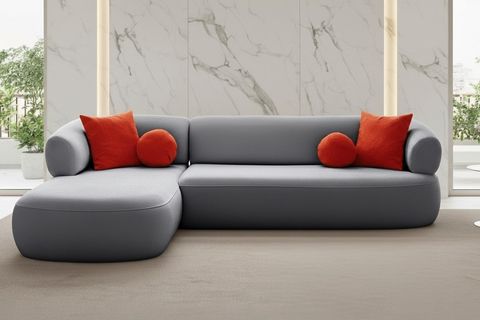 TURİN KÖŞE KOLTUK, SOL, GRİ