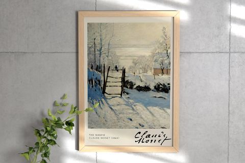 CLAUDE MONET IV ÜÇLÜ ÇERÇEVELİ TABLO