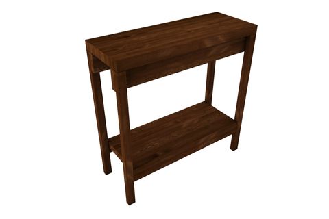 WOODESK MASİF AĞAÇ DRESUAR, CEVİZ RENK, 80X30