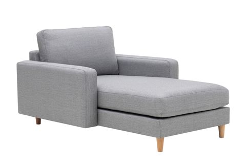 MERLİN DAYBED, İNCE KOL, NATUREL AYAK, KETEN KUMAŞ, GRİ