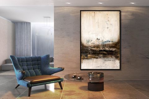 TABLOLIFE GLOOMY ROAD YAĞLI BOYA DOKULU TABLO, SİYAH ÇERÇEVE, 60X90