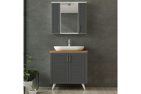 VERA BANYO DOLABI AY2K147, ANTRASİT, 100CM