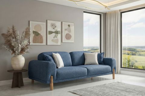 STOCKHOLM ÜÇLÜ KOLTUK, LACİVERT