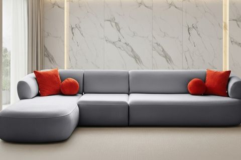 TURİN PİYONLU KÖŞE KOLTUK, SOL, GRİ