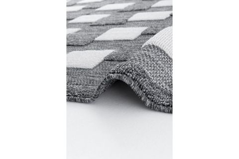 GLORİA 7513 KABARTMALI SALON HALISI, GRİ, 100X300