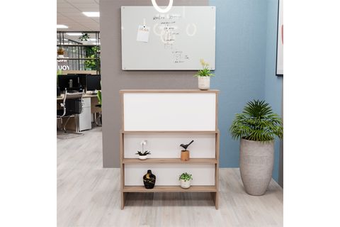 VENÜS ÇEKMECELİ BANKO, SEKRETER MASASI, ÇAM BEYAZ, 90 CM