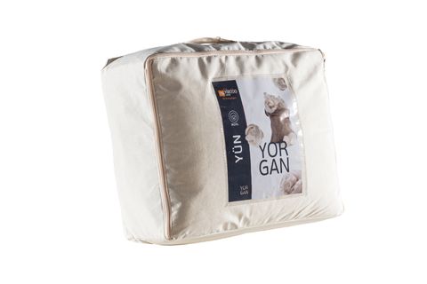 TEK KİŞİLİK KOKUSUZ YORGAN, %100 YÜN, 155X215 CM