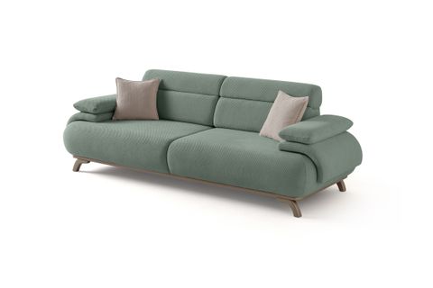 ALASKA SIRT MEKANIZMALI KASALI ÜÇLÜ KOLTUK, SU YEŞİL