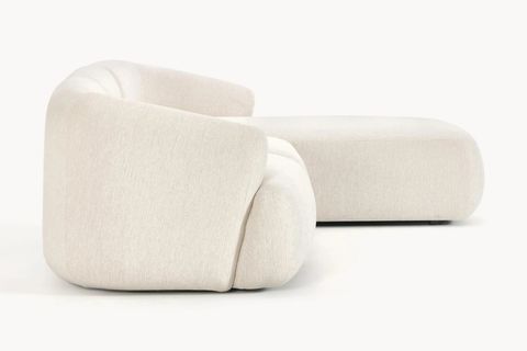 MİLA KETEN KÖŞE KOLTUK, SAĞ KÖŞE, KIRIK BEYAZ