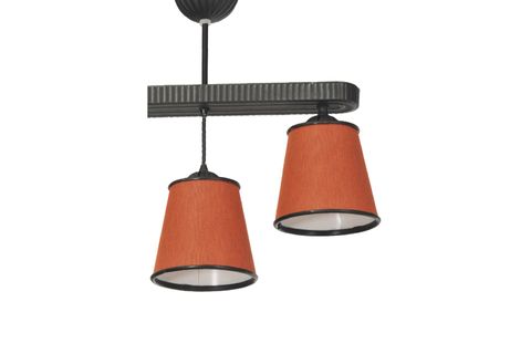 VENON AYDINLATMA AFRA ÜÇLÜ SIRALI AVİZE, ORANJ SİYAH