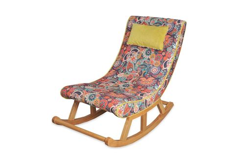 ASEDİA MİSKİN PUF, RETRO, AHŞAP, NATUREL AYAK