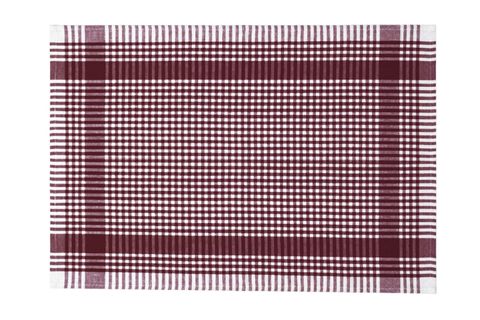 TUABLE PÖTİ KARELİ BORDO TEKLİ KURULAMA BEZİ, 45X70CM