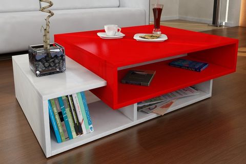 DEKORİSTER TAB ORTA SEHPA, BEYAZ CEVİZ