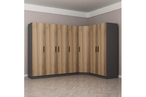 MİNAR KALE GARDIROP 8,  7 KAPAKLI,  DORE