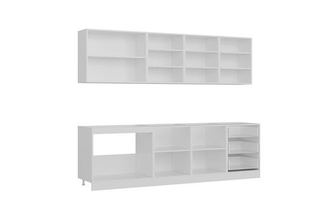 MİNAR EGE 270 CM MUTFAK DOLABI BEYAZ DORE 270-D1
