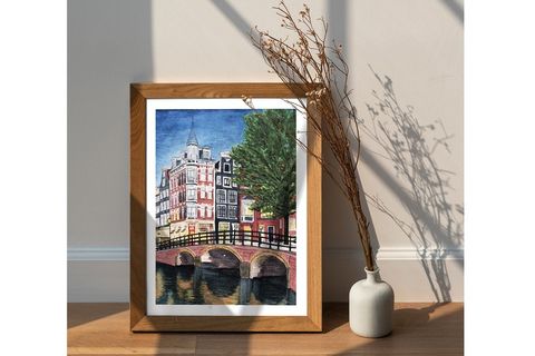 SULUBOYA AMSTERDAM POSTERİ ÇERÇEVESİZ