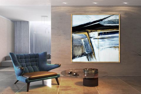 TABLOLIFE ERİYEN KARANLIK YAĞLI BOYA DOKULU TABLO, ÇERÇEVESİZ, 100X150