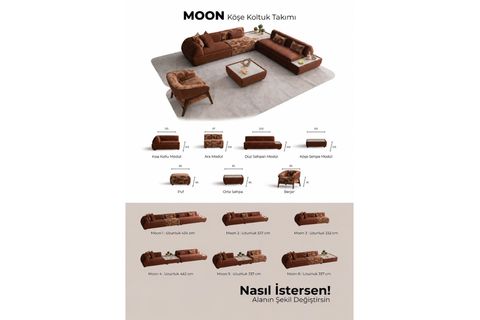 MOON KÖŞE KOLTUK
