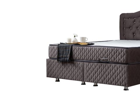 ŞAH NEW BAZA BAŞLIK VE ORTHOSOFT YATAK SETİ, ANTRASİT GRİ, 120X200