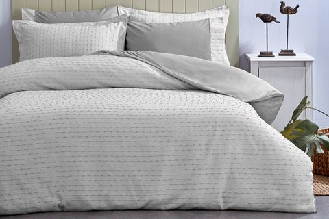 EVLEN HOME SPECTRA 6 PARÇA DOKUMA NEVRESİM TAKIMI, ÇİFT KİŞİLİK, GRİ