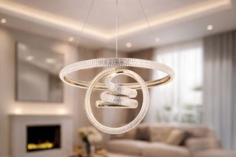 TOWN LED AVİZE, GOLD, 50 CM