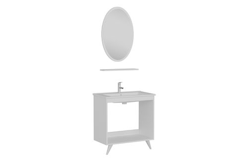 SANYA BANYO DOLABI 85CM AY2K 1EA1R ETJ BEYAZ ANTRASİT