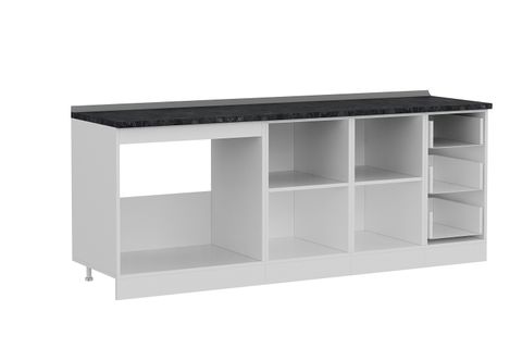 MİNAR 215 CM MUTFAK DOLABI BEYAZ 215-B1-ALT MODÜL