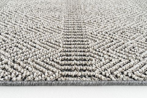 COOL HALI ELİT 01 GREY GRİ HAV TOZ VERMEZ ETNİK ÖRGÜ DESEN HASIR DOKUMA KESME YOLLUK MODERN BUKLELİ SALON HALISI 80X150
