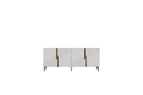 EVVA KONSOL VE TV SEHPASI BEYAZ GOLD 180 CM KA1828BG