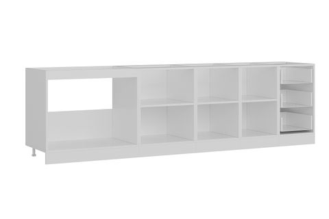 MİNAR 290 CM MUTFAK DOLABI BEYAZ DORE 290-D1-ALT MODÜL