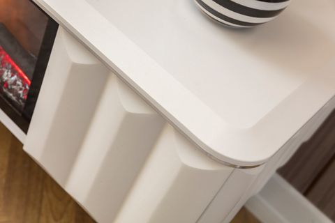 LOFT ŞÖMİNELİ TV ÜNİTESİ,  EKRU, 160 CM