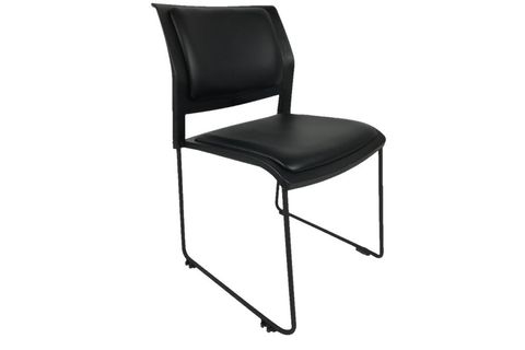 GOLDSİT MARS SANDALYE 62 B BEŞLİ SET, SİYAH DERİ