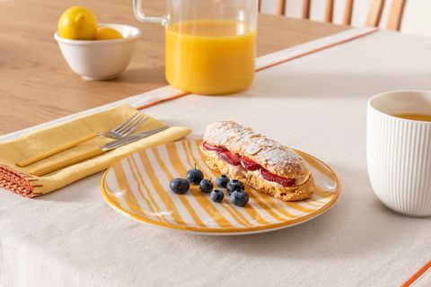 AMARİLLO LİNES PASTA TABAĞI, 21 CM
