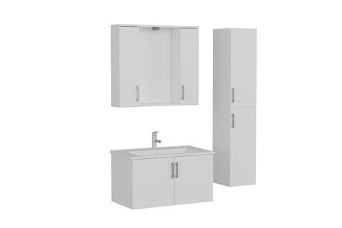 SANYA BANYO DOLABI AS2K20, BEYAZ, 100CM