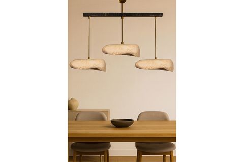 CREAMELİTH HANDMADE ÜÇLÜ KARBON BETON AVİZE