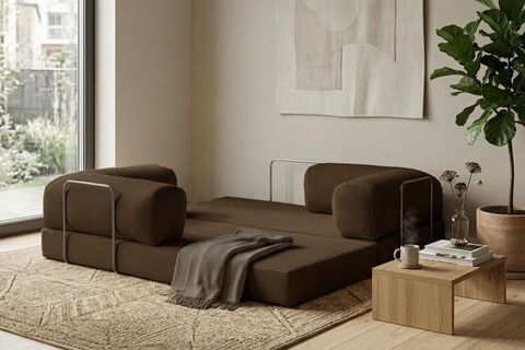 LEGOM YATAKLI AKTİVİTE KÖŞE KOLTUK KAHVERENGİ, 200X200