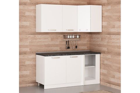 MİNAR 165CM KÖŞE MUTFAK DOLABI BEYAZ K165B1