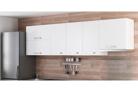 MİNAR 270 CM MUTFAK DOLABI BEYAZ 270-B7-ÜST MODÜL