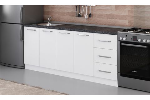 MİNAR 205 CM MUTFAK DOLABI BEYAZ 205-B1-ALT MODÜL