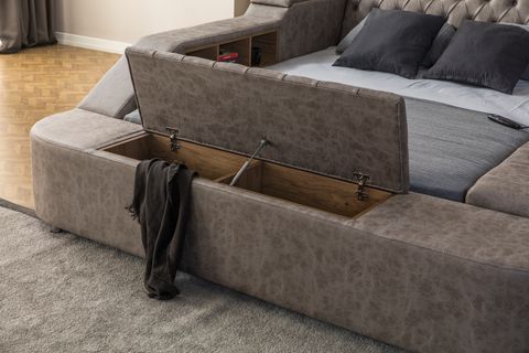 PRAGUE MASAJLI AKILLI KARYOLA, KAHVERENGİ