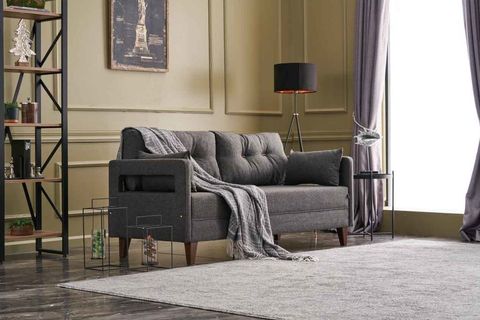 COMFORT YAŞAM SERİSİ İKİLİ KOLTUK, ANTRASİT