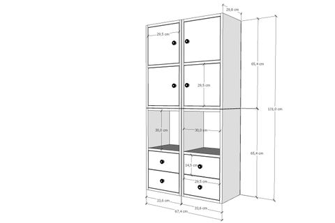 BK ÇOK AMAÇLI DOLAP, 4 KAPAKLI, ÇAD