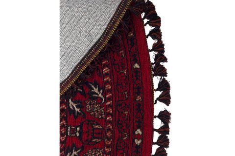 ZAGROS KIRMIZI 05 YUVARLAK ETNİK DESENLİ HALI, 155X155