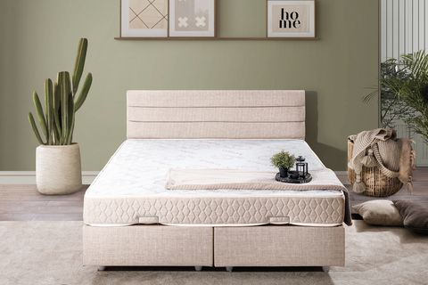 SOFİA BAZA BAŞLIK LETTO YATAK SETİ, KREM, 160X200