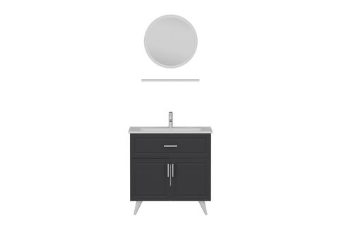 SANYA BANYO DOLABI 85CM AY2K1Ç 1YA1R ETJ BEYAZ ANTRASİT