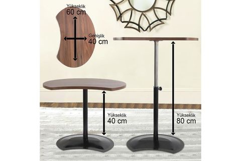 İRONİKA LAPTOP SEHPASI, KAHVE SİYAH