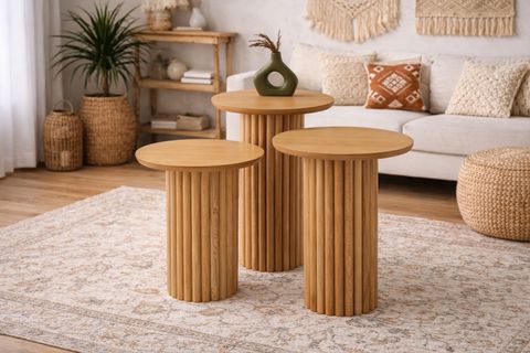 MANTAR ZİGON SEHPA, NATURAL